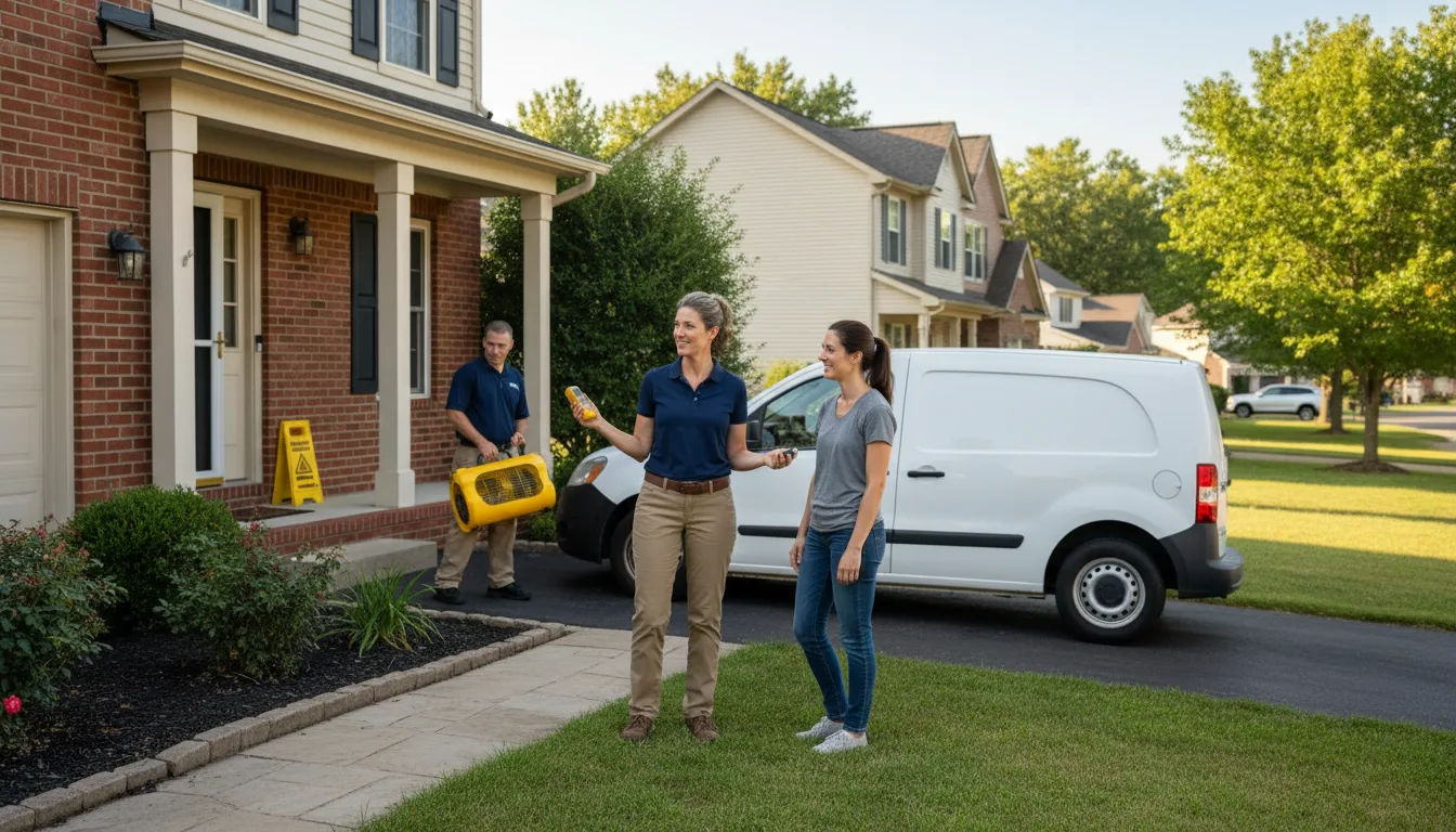 Water restoration image for Water Damage & Restoration Services in Altus, AR